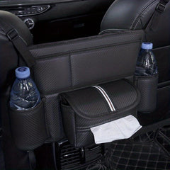 Car Storage Hanging Bag Car Tissue Box Armrest Organizers Pocket