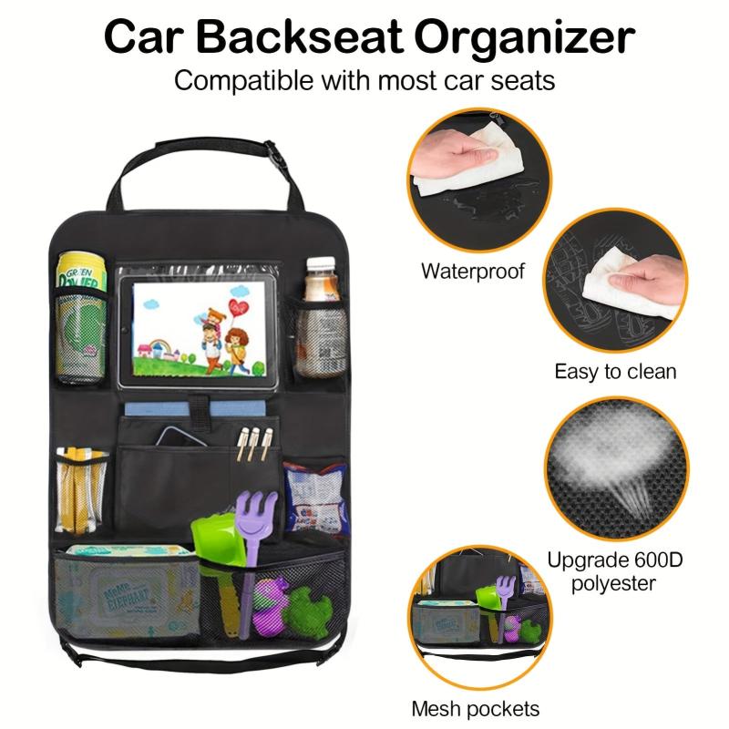 Car Storage Organizer for Kids Car Seats & Travel Accessories