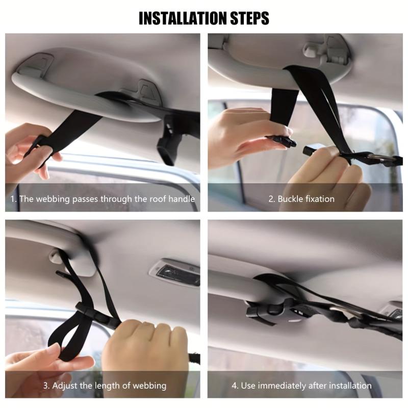 Car Ceiling Cargo Net Pocket Double Layer Mesh Roof Storage Organizer