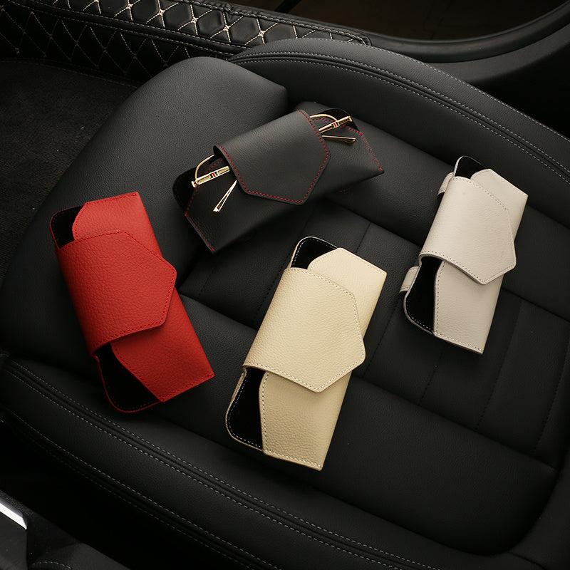 Car Glasses Case Sun Visor Holder Sunglasses Clip Ticket Card Universal
