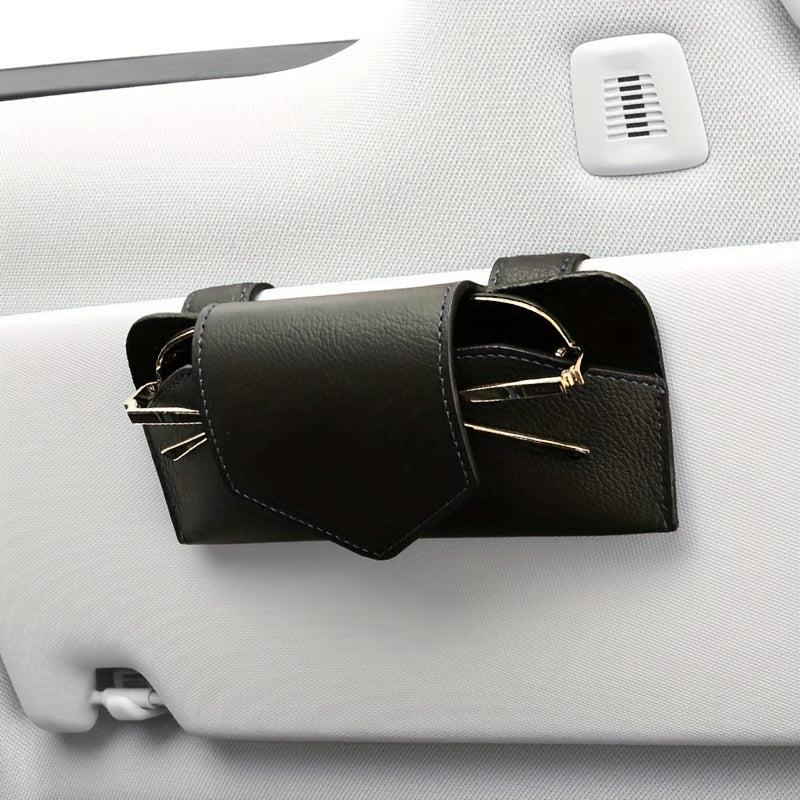 Car Glasses Case Sun Visor Holder Sunglasses Clip Ticket Card Universal