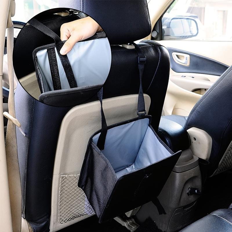 Car Hanging Trash Can Waterproof Litter Garbage Organizer