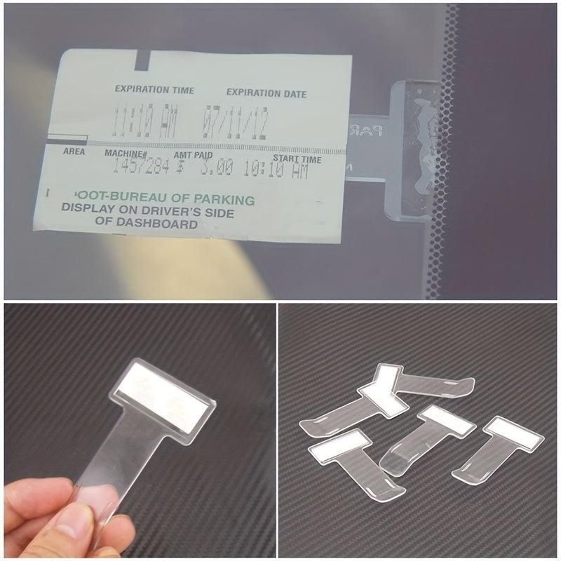 Car Parking Ticket Permit Holder Clip Sticker For Windscreen Window