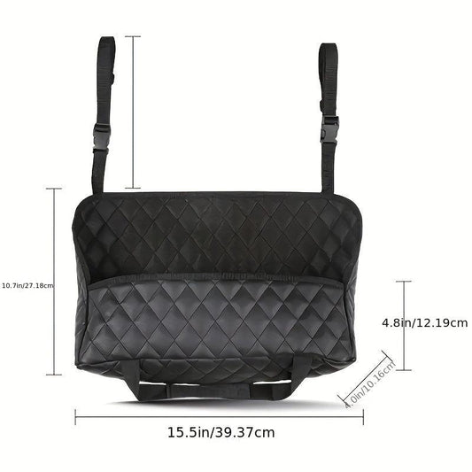 Car Seat Gap Filler PU Leather Storage Bag Organizer