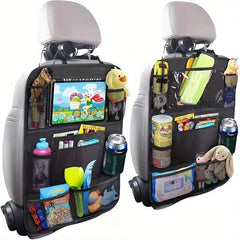 Car Seat Hanging Storage Bag Waterproof Anti-kick Pad Toys Bag