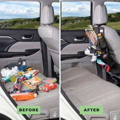 Car Seat Hanging Storage Bag Waterproof Anti-kick Pad Toys Bag