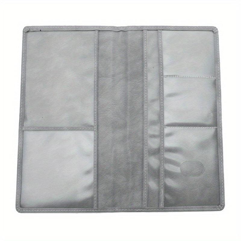 Car Registration & Insurance Card Holder PU Leather Organizer
