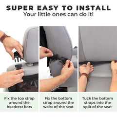 Car Seat Organizer & Tablet Holder for Kids' Entertainment on Road Trips
