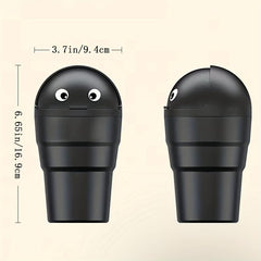 Car Trash Bin Portable Mini Swing Lid Storage Bucket In-Car Use