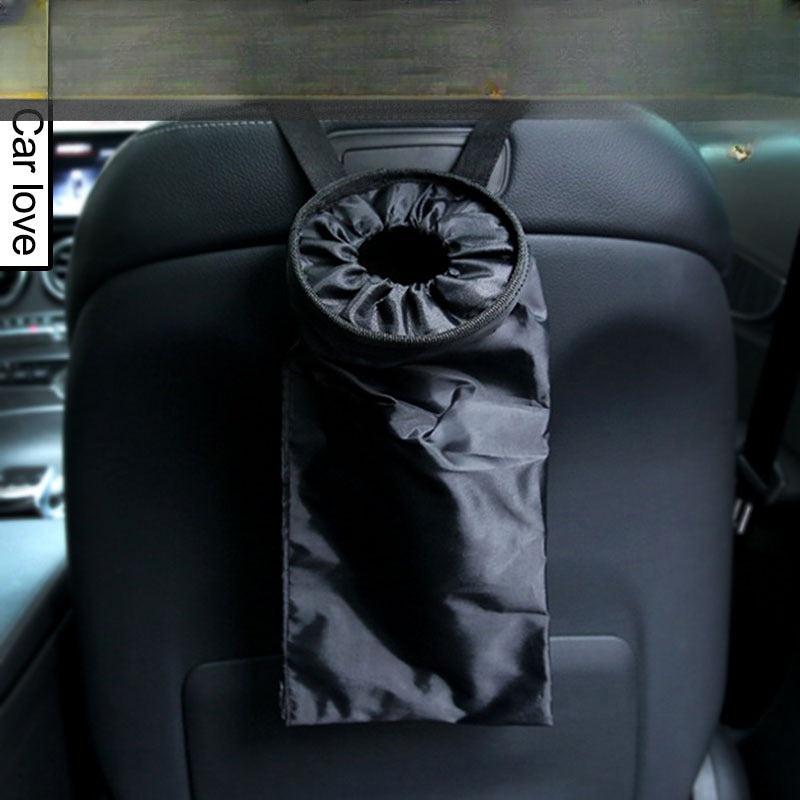 Car Trash Can Chair Back With Storage Bucket Folding Car Garbage Bag