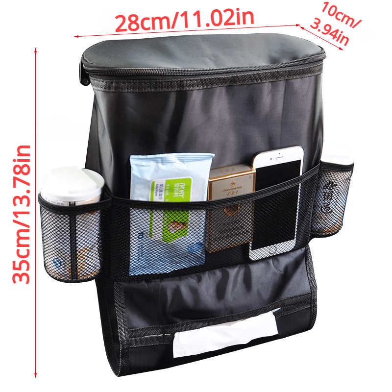 Car Back Ice Pack & Storage Bag Insulated Cooling/Heating Chair Organizer