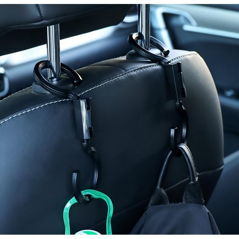 2pcs Car Hooks Seat Back Hanging Hooks Car Storage Hooks