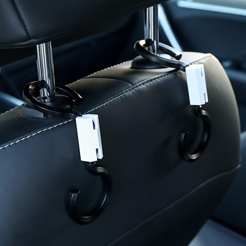 2pcs Car Hooks Seat Back Hanging Hooks Car Storage Hooks