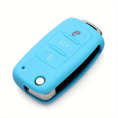 Leather Car Key Case Holder Cover Wallet Protector