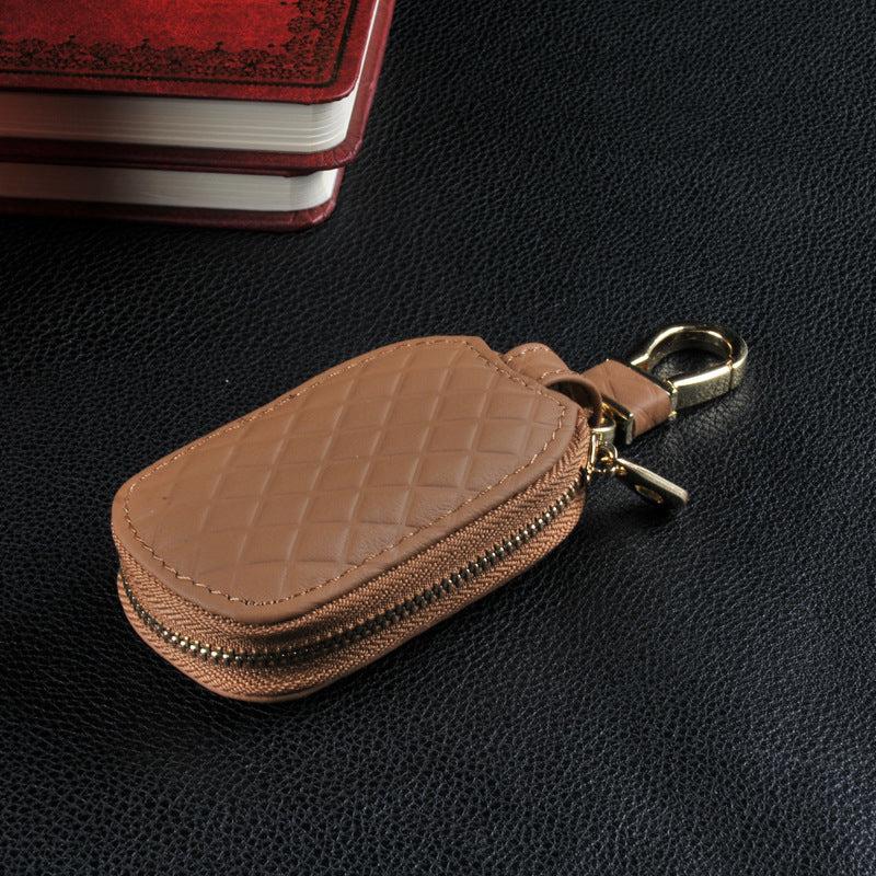 Stylish Leather Keychain Holder for Car Key Fob Protection