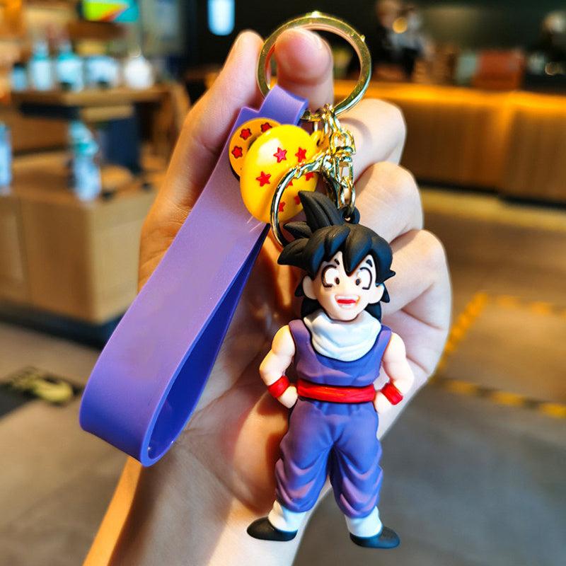 Cute Cartoon Silicone Doll Car Keychain Pendant with Lanyard