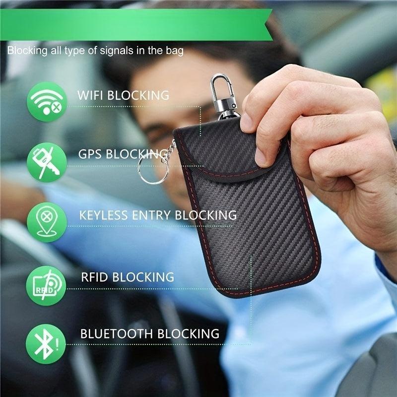 Car Key Signal Blocking Bag Keyless Entry Car Key Bag For Car Security
