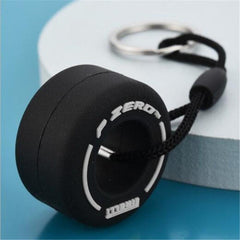 Cartoon Small Tire Keychain Unisex Car Bag Key Ring Pendant