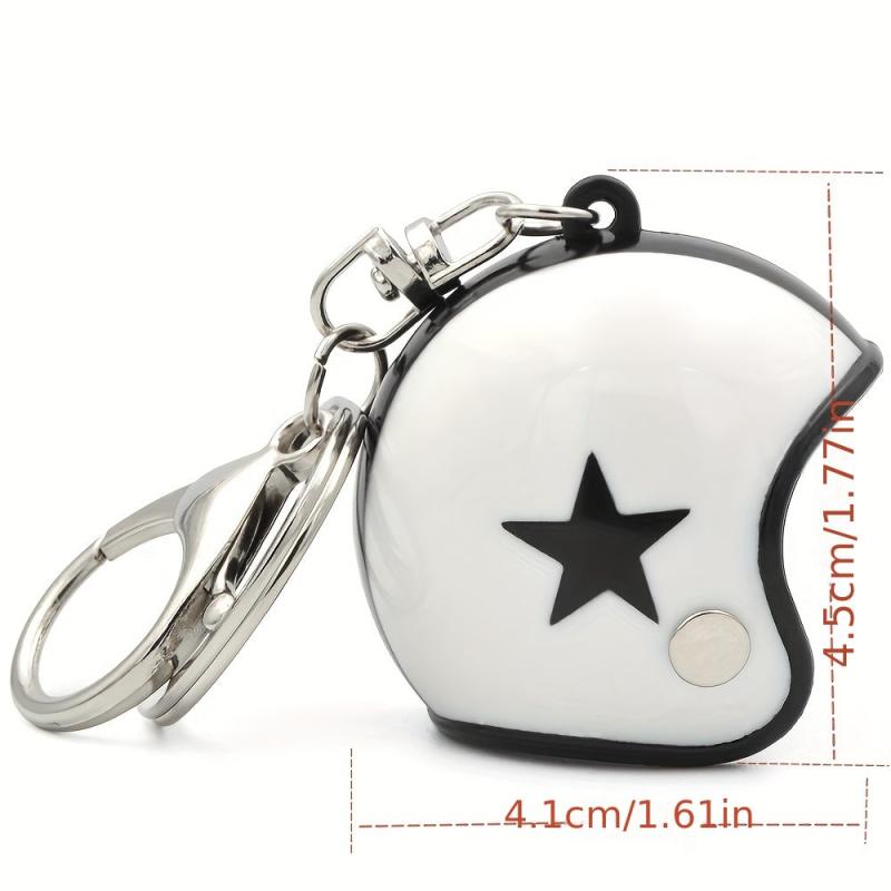 BJMOTO Mini Sport Motorcycle Helmet Pendant Keychain Unisex Keyring