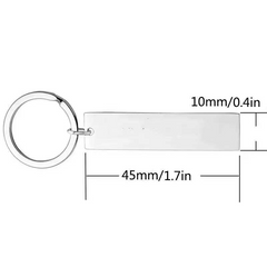 Stainless Steel Car Key Chain for Safety and Love