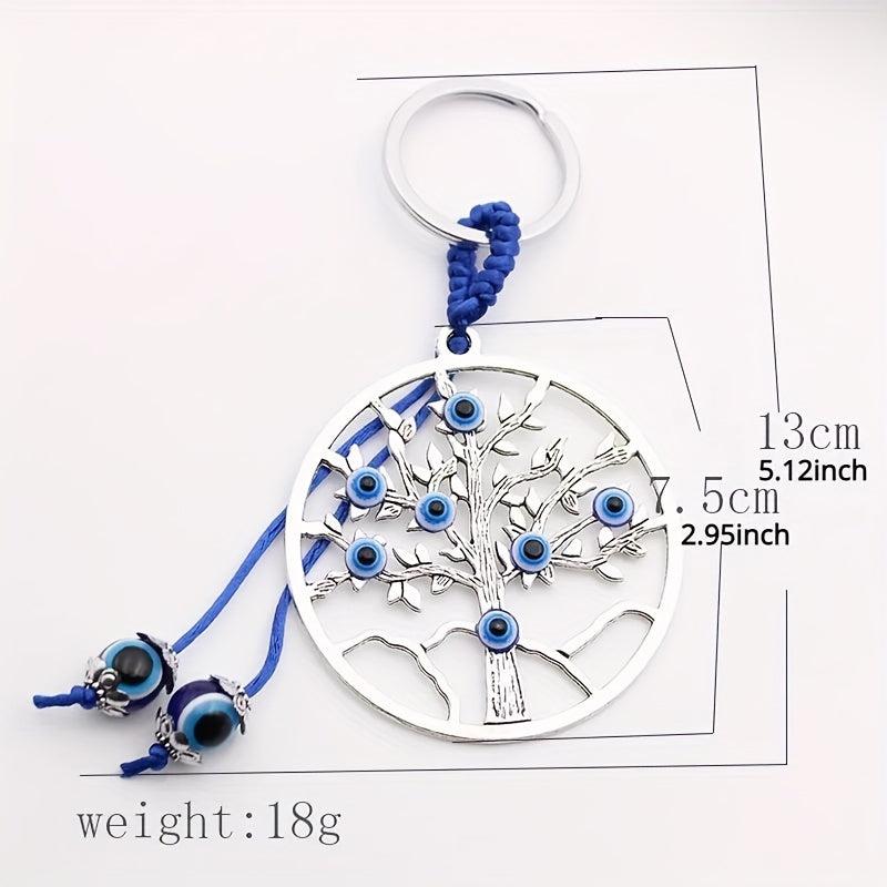 Evil Eye Keychain for Good Luck - Protection from Negative Energy