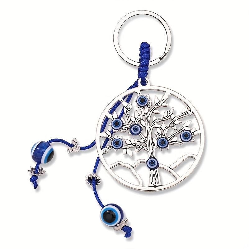 Evil Eye Keychain for Good Luck - Protection from Negative Energy