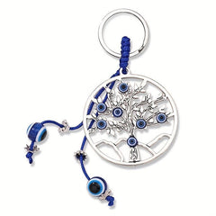 Evil Eye Keychain for Good Luck - Protection from Negative Energy
