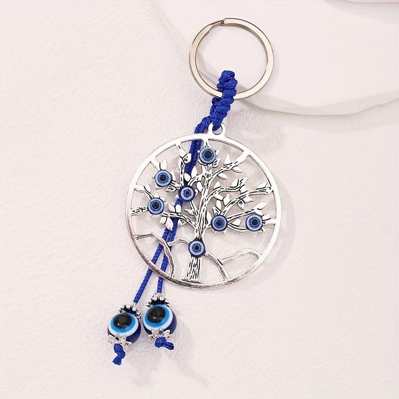 Evil Eye Keychain for Good Luck - Protection from Negative Energy