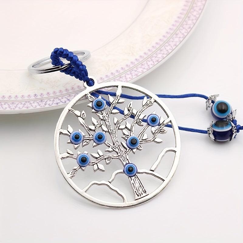 Evil Eye Keychain for Good Luck - Protection from Negative Energy