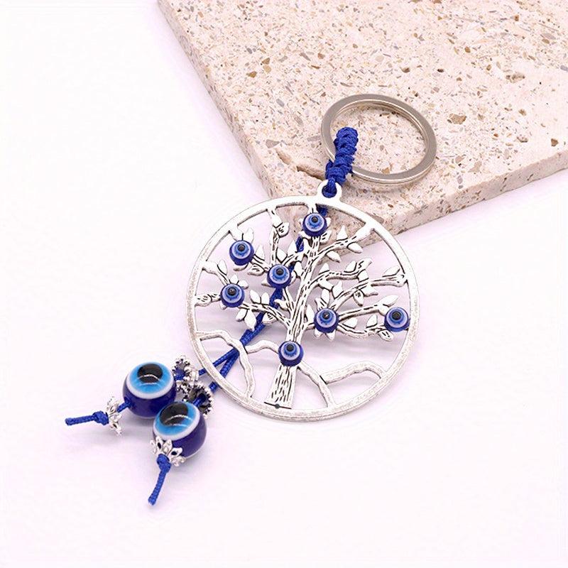 Evil Eye Keychain for Good Luck - Protection from Negative Energy