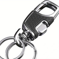Metal Car Key Chain One Press And Open Creative Men's Anti lost Key Ring