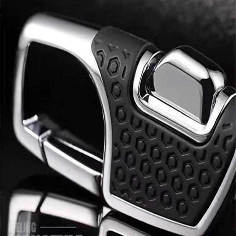 Metal Car Key Chain One Press And Open Creative Men's Anti lost Key Ring