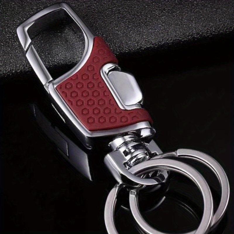 Metal Car Key Chain One Press And Open Creative Men's Anti lost Key Ring