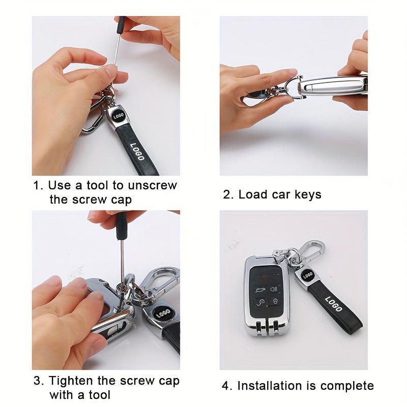 Volkswagen Car Keychain PU Leather Buckle Gift Men Women