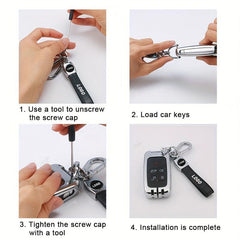 Volkswagen Car Keychain PU Leather Buckle Gift Men Women