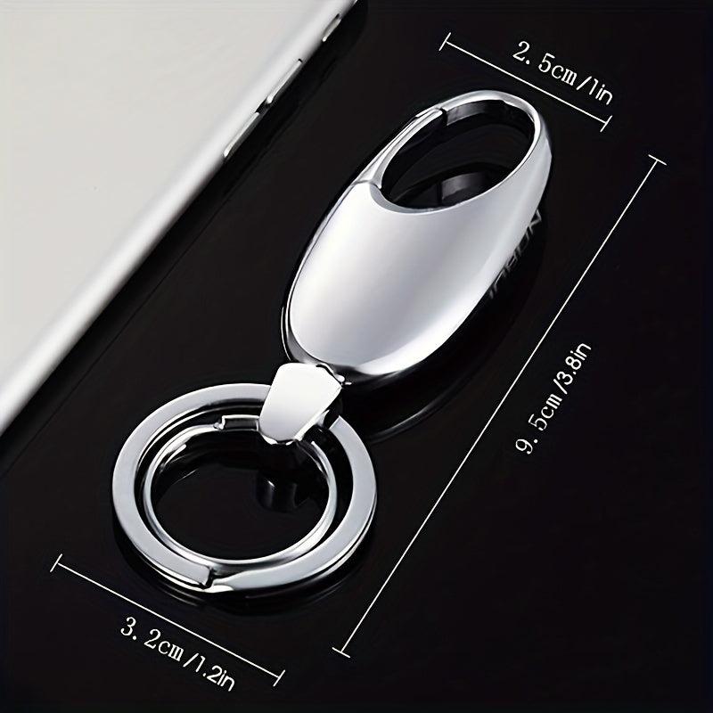 High-End Metal Car Key Chain Men's Waist Trailer Key Ring