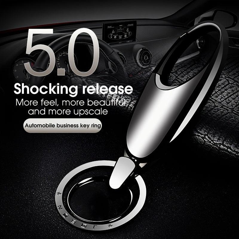 High-End Metal Car Key Chain Men's Waist Trailer Key Ring