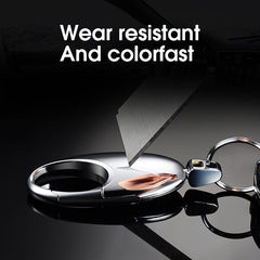 High-End Metal Car Key Chain Men's Waist Trailer Key Ring