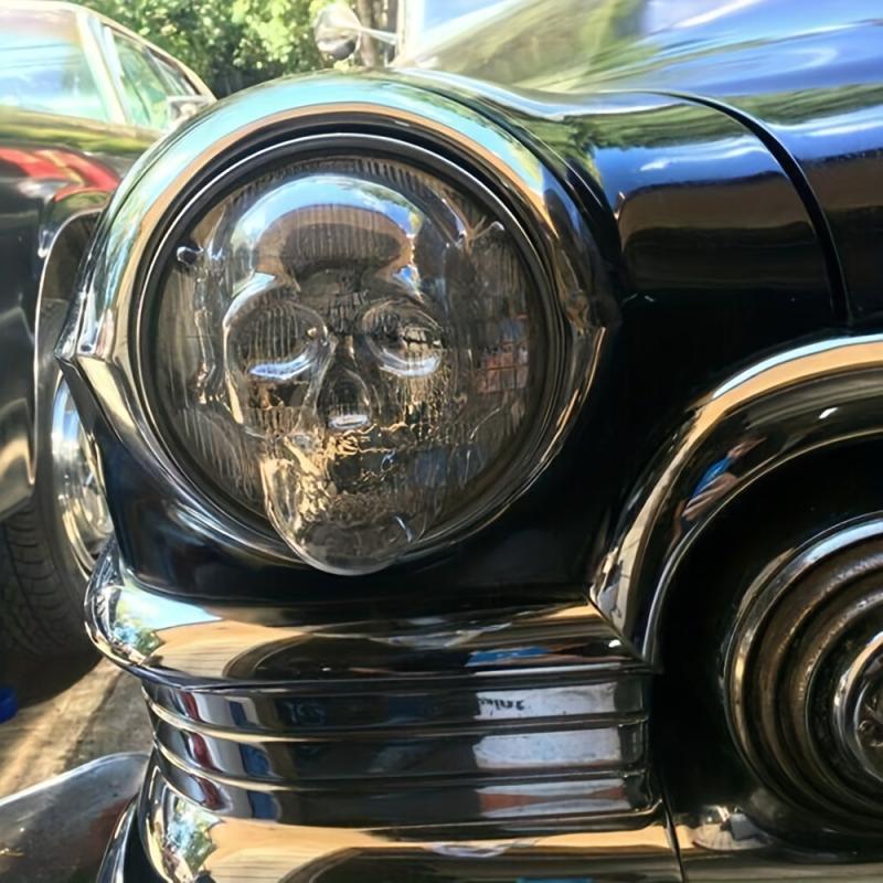 Skull Car Lampshade Halloween High Beam Decoration