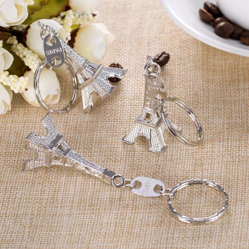 10pcs Eiffel Tower Keyring French Souvenirs Keychains