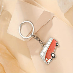 Retro Car Model Keychain Nostalgic Small Gift