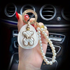 Bear Car Key Chain Lady Bag Pendant Mother's Key Ring Fine Pendant
