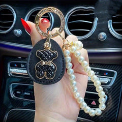 Bear Car Key Chain Lady Bag Pendant Mother's Key Ring Fine Pendant