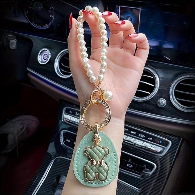 Bear Car Key Chain Lady Bag Pendant Mother's Key Ring Fine Pendant