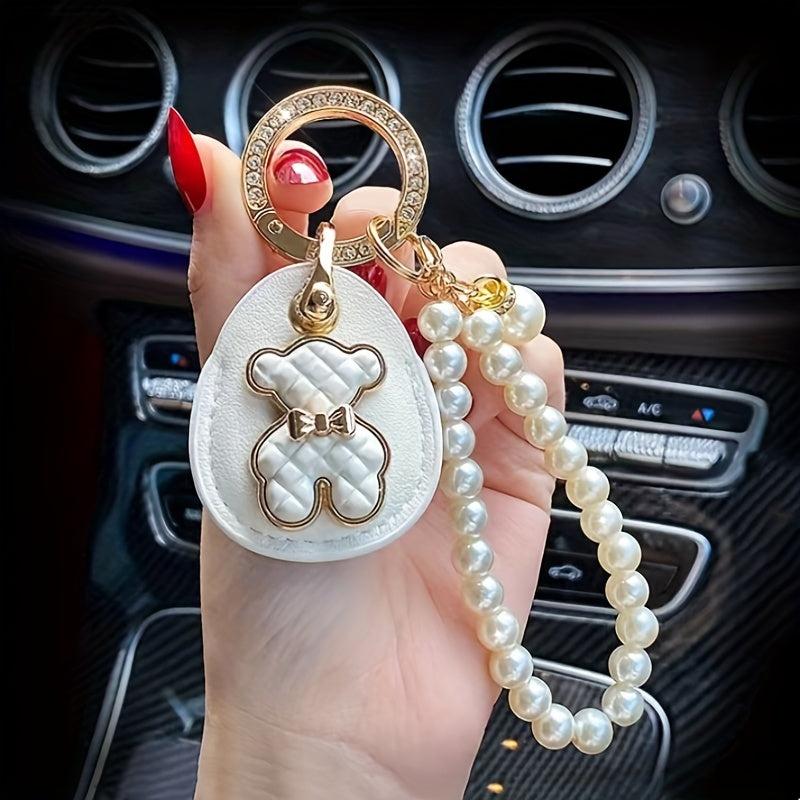 Bear Car Key Chain Lady Bag Pendant Mother's Key Ring Fine Pendant