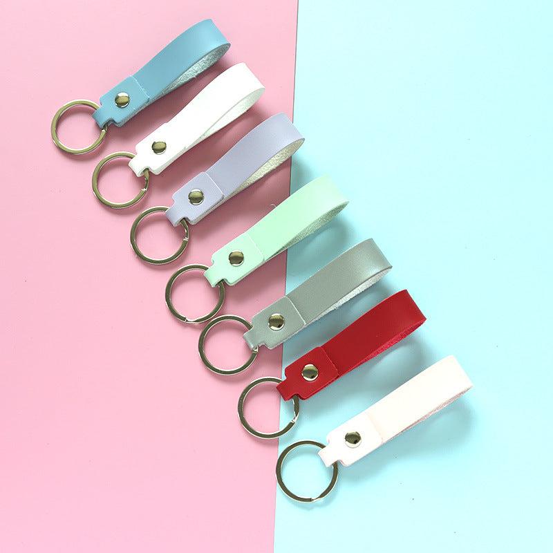 PU Leather Keychain Car Key Chains Business Gift Keyring