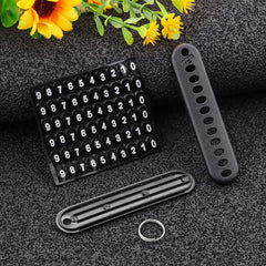 Car Key Chain DIY Anti lost Phone Number Plate Key Chain Pendant Key Ring