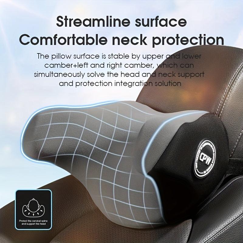 1pc High Car Headrest Memory Foam Pillow Four Seasons General Car Neck Pillow