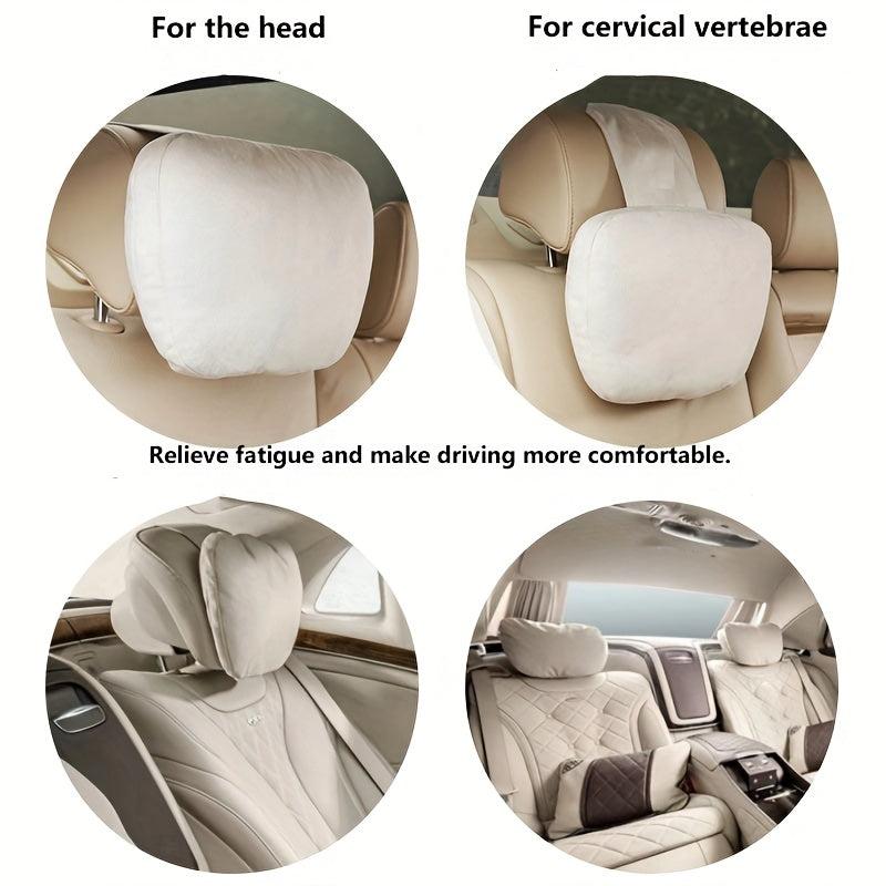 Car Headrest Neck Support Seat Soft Universal Adjustable Car Pillow