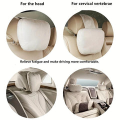 Car Headrest Neck Support Seat Soft Universal Adjustable Car Pillow